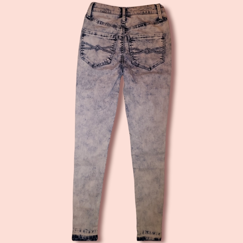 Mudd flx stretch high rise Jeans acid wash 0